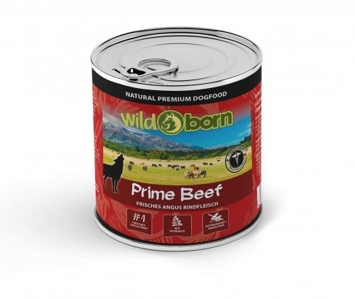 Wildborn Prime Beef Nassfutter mit Angus Rind  6x400g/6x800g