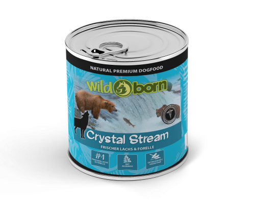 Wildborn Crystal Stream mit Lachs & Forelle 6x400g/ 6x800g