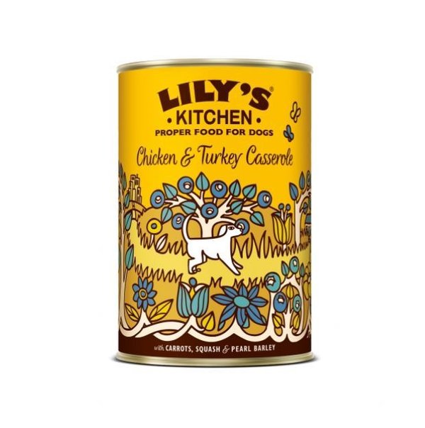 Lilys Kitchen Dog Chicken & Turkey Casserole 6x400g